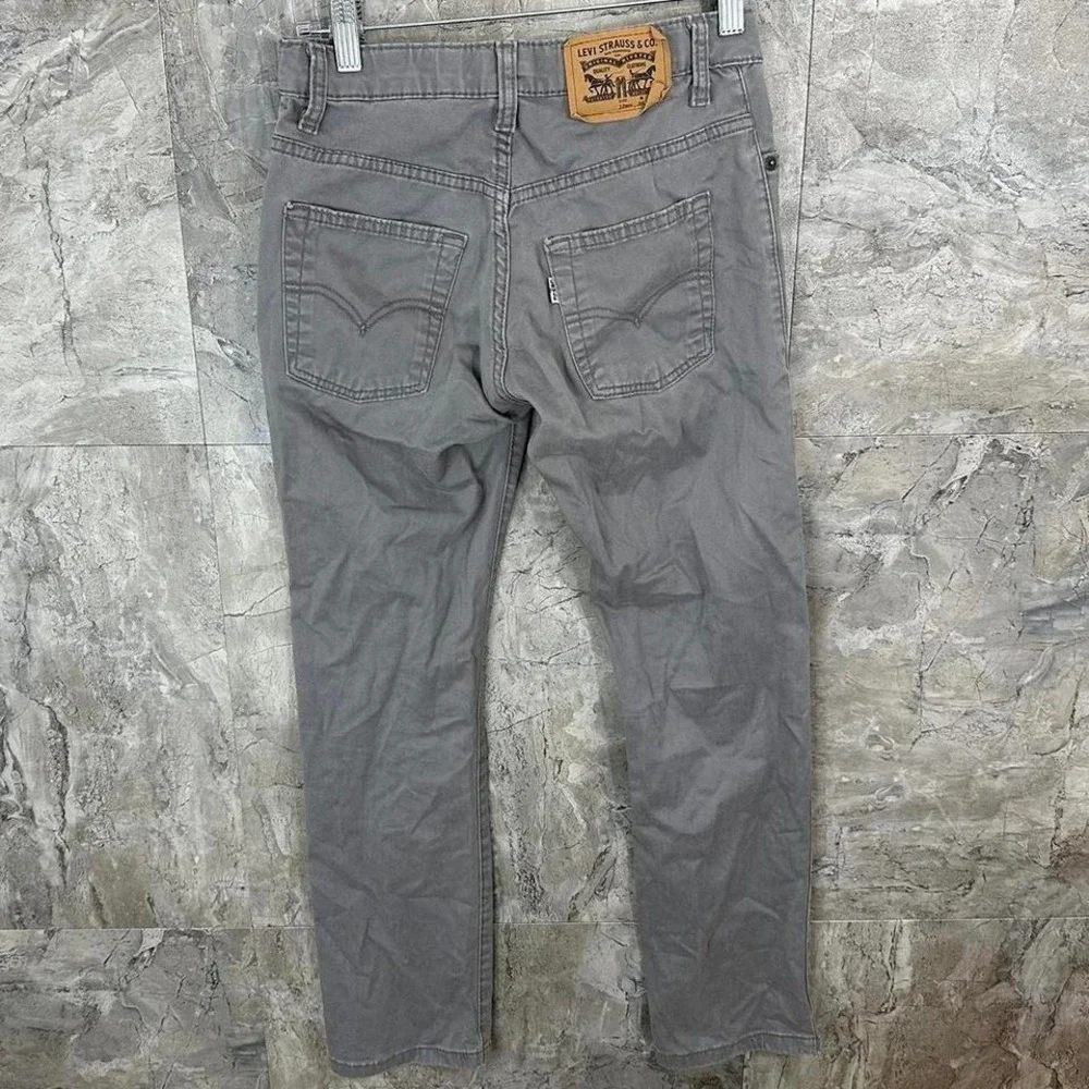 Grey Levi's 511 slim straight leg jeans Size 26